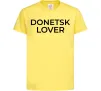 Дитяча футболка Donetsk lover Лимонний фото
