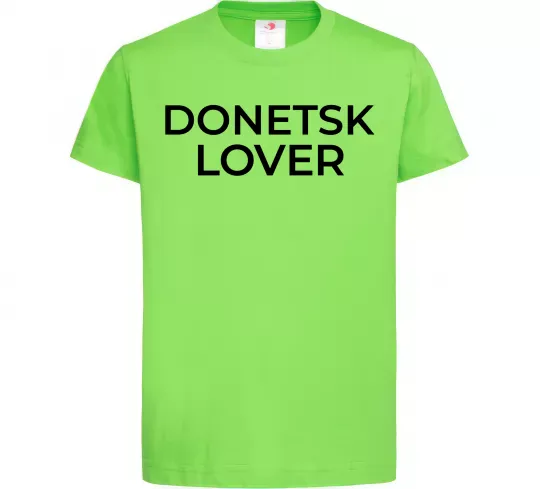 Дитяча футболка Donetsk lover Лаймовий фото
