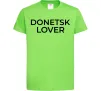 Дитяча футболка Donetsk lover Лаймовий фото