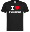 Чоловіча футболка I love Donetsk Чорний фото