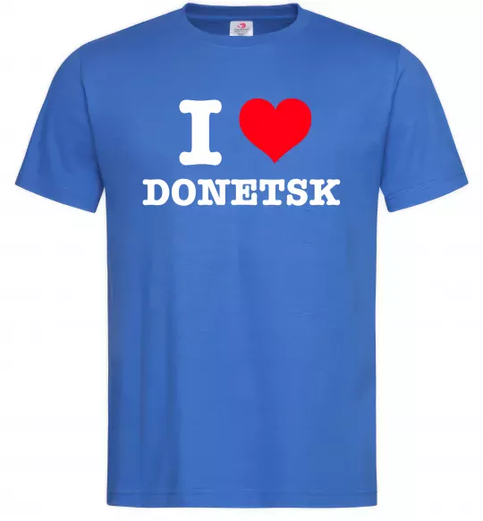 Чоловіча футболка I love Donetsk Яскраво-синій фото