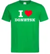 Чоловіча футболка I love Donetsk Зелений фото