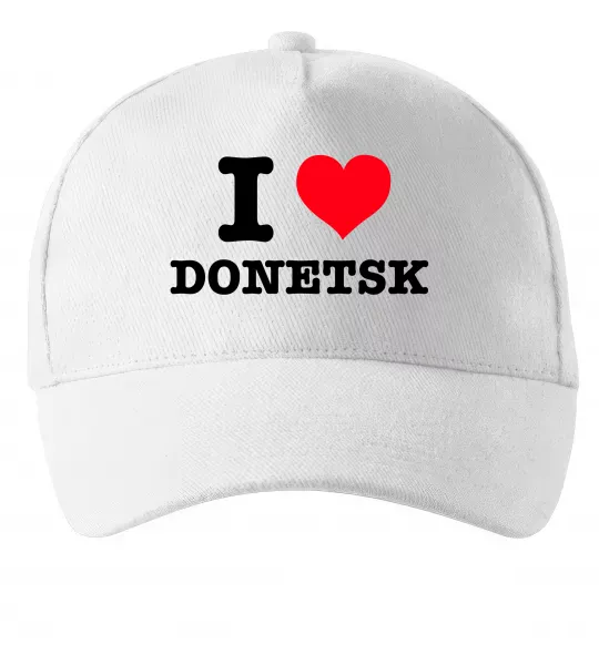 Кепка I love Donetsk Білий фото
