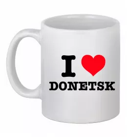 Чашка керамічна Donetsk lover Білий фото