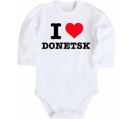 Детский боди I love Donetsk