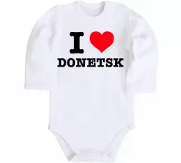 Детский боди Donetsk lover Белый фото