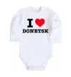 Детский боди I love Donetsk Белый фото