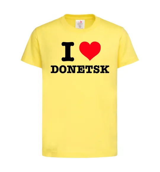 Детская футболка I love Donetsk Лимонный фото