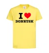 Детская футболка I love Donetsk Лимонный фото