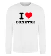 Свитшот I love Donetsk Белый фото