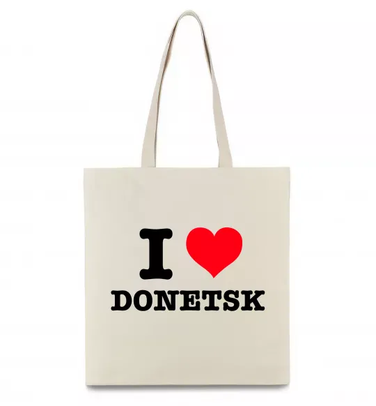 Эко-сумка I love Donetsk Бежевый фото