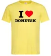 Чоловіча футболка I love Donetsk Лимонний фото