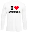 Лонгслів I love Donetsk Білий фото