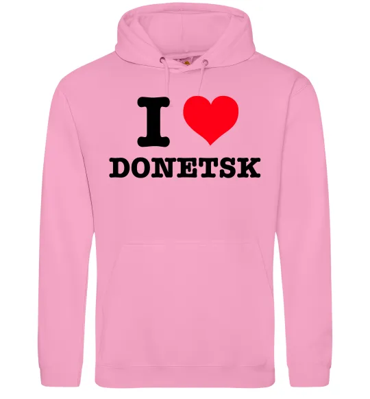 Жіноча толстовка (худі) I love Donetsk Рожевий фото