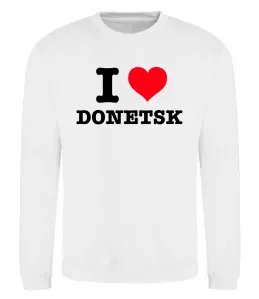 Свитшот I love Donetsk Белый фото