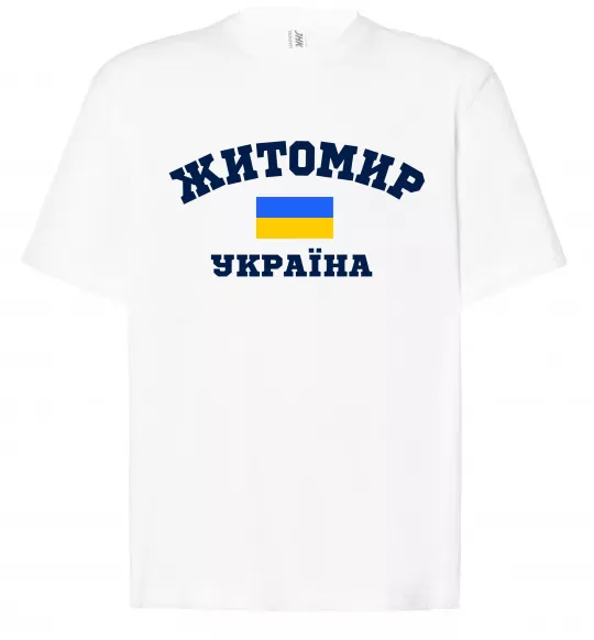 Футболка Оверсайз Житомир Україна Білий фото