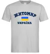 Мужская футболка Житомир Україна Серый фото