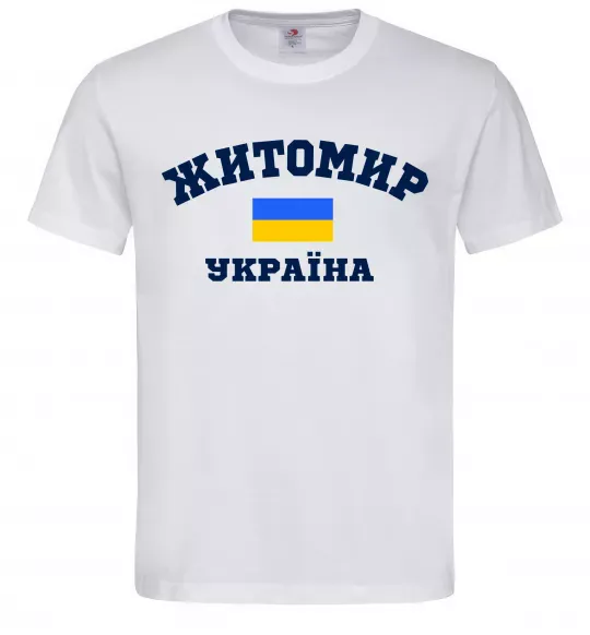 Мужская футболка Житомир Україна Белый фото