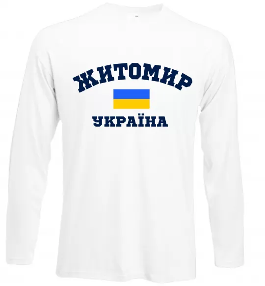 Лонгслів Житомир Україна Білий фото
