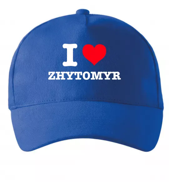 Кепка I love Zhytomyr Ярко-синий фото