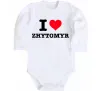 Дитячий бодік I love Zhytomyr Білий фото