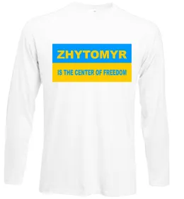 Лонгслив Zhytomyr lover Белый фото Лонгслив Zhytomyr lover Белый фото