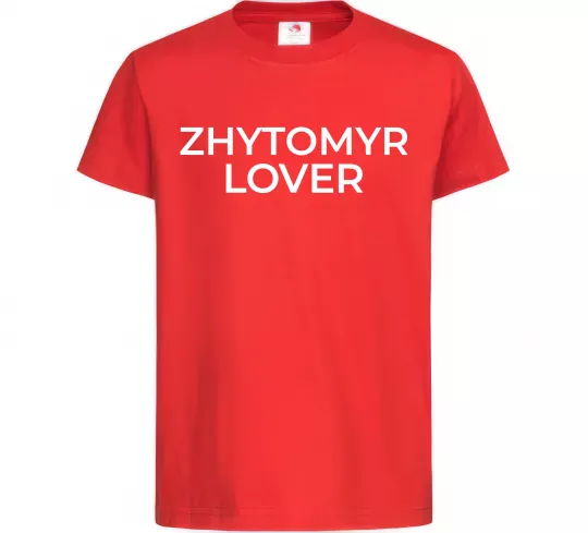 Дитяча футболка Zhytomyr lover Червоний фото