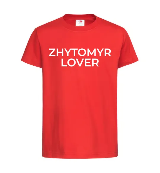Дитяча футболка Zhytomyr lover Червоний фото