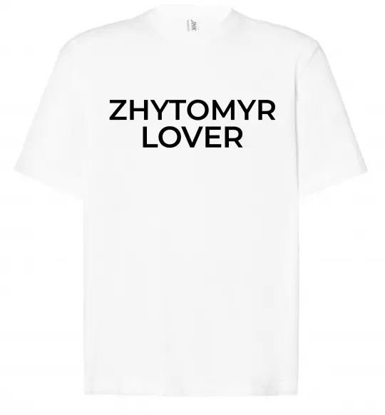 Футболка Оверсайз Zhytomyr lover Белый фото
