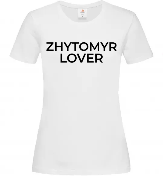 Жіноча футболка Zhytomyr lover Білий фото