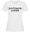 Жіноча футболка Zhytomyr lover Білий фото