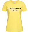 Жіноча футболка Zhytomyr lover Лимонний фото