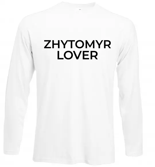 Лонгслів Zhytomyr lover Білий фото