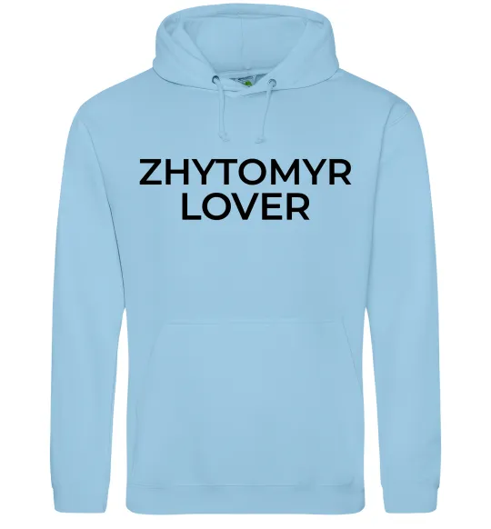 Чоловіча толстовка (худі) Zhytomyr lover Блакитний фото