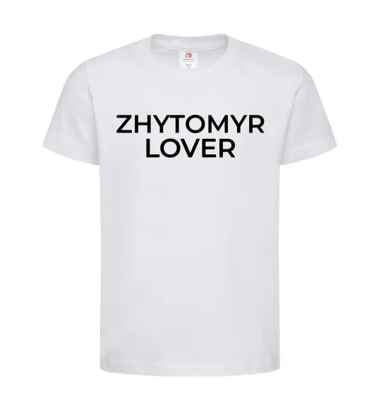 Дитяча футболка Zhytomyr lover Білий фото
