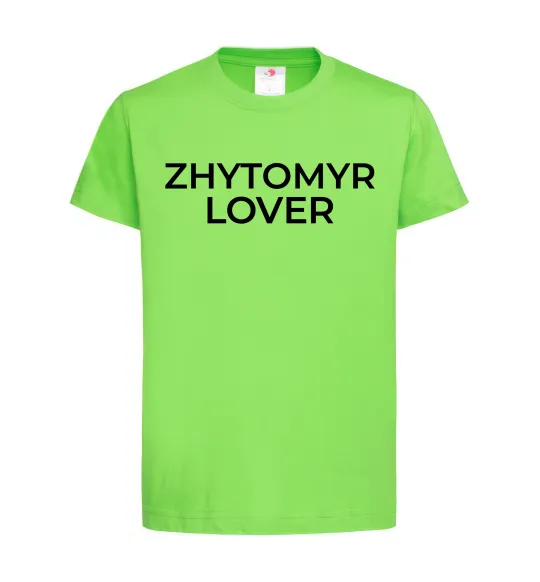 Дитяча футболка Zhytomyr lover Лаймовий фото