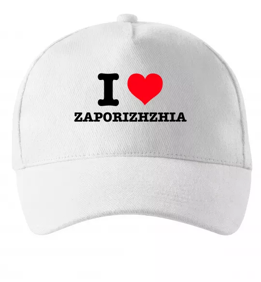 Кепка I love Zaporizhzhia Белый фото