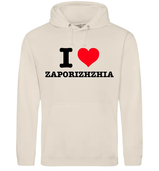 Мужская толстовка (худи) I love Zaporizhzhia Таш фото