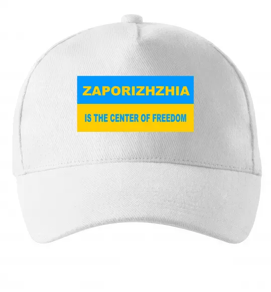 Кепка Zaporizhzhia center of freedom Білий фото