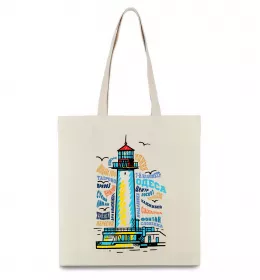 Эко-сумка Одеса райони Бежевый фото