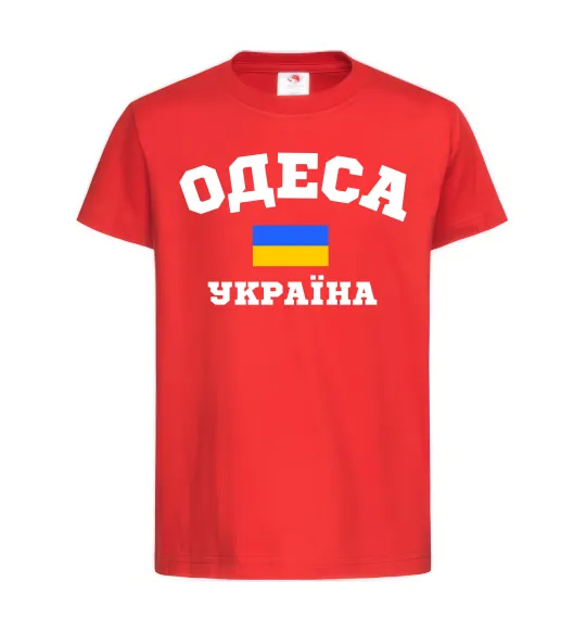 Детская футболка Одеса Україна Красный фото