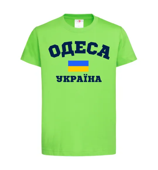 Детская футболка Одеса Україна Лаймовый фото