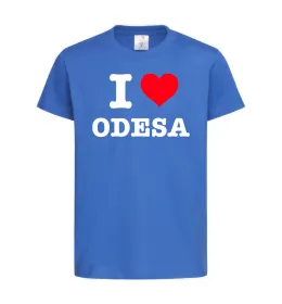 Детская футболка I love Odesa Ярко-синий фото
