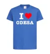 Детская футболка I love Odesa Ярко-синий фото