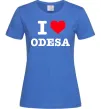 Женская футболка I love Odesa Ярко-синий фото