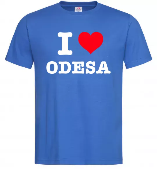 Мужская футболка I love Odesa Ярко-синий фото