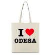 Эко-сумка I love Odesa Бежевый фото