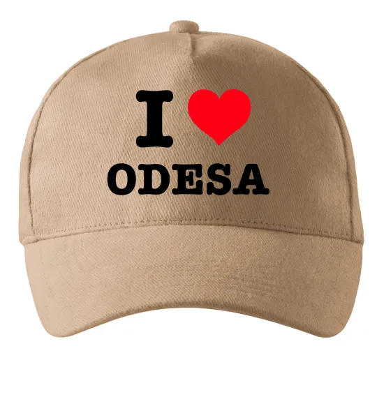 Кепка I love Odesa Песочный фото