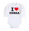 Детский боди I love Odesa Белый фото