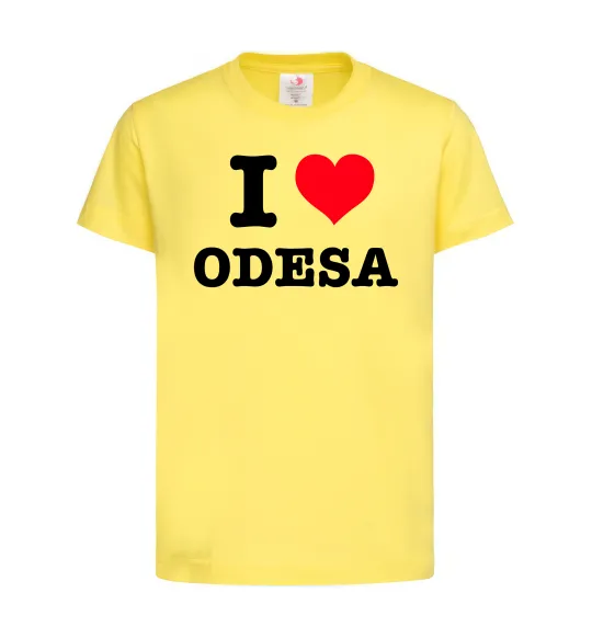 Детская футболка I love Odesa Лимонный фото